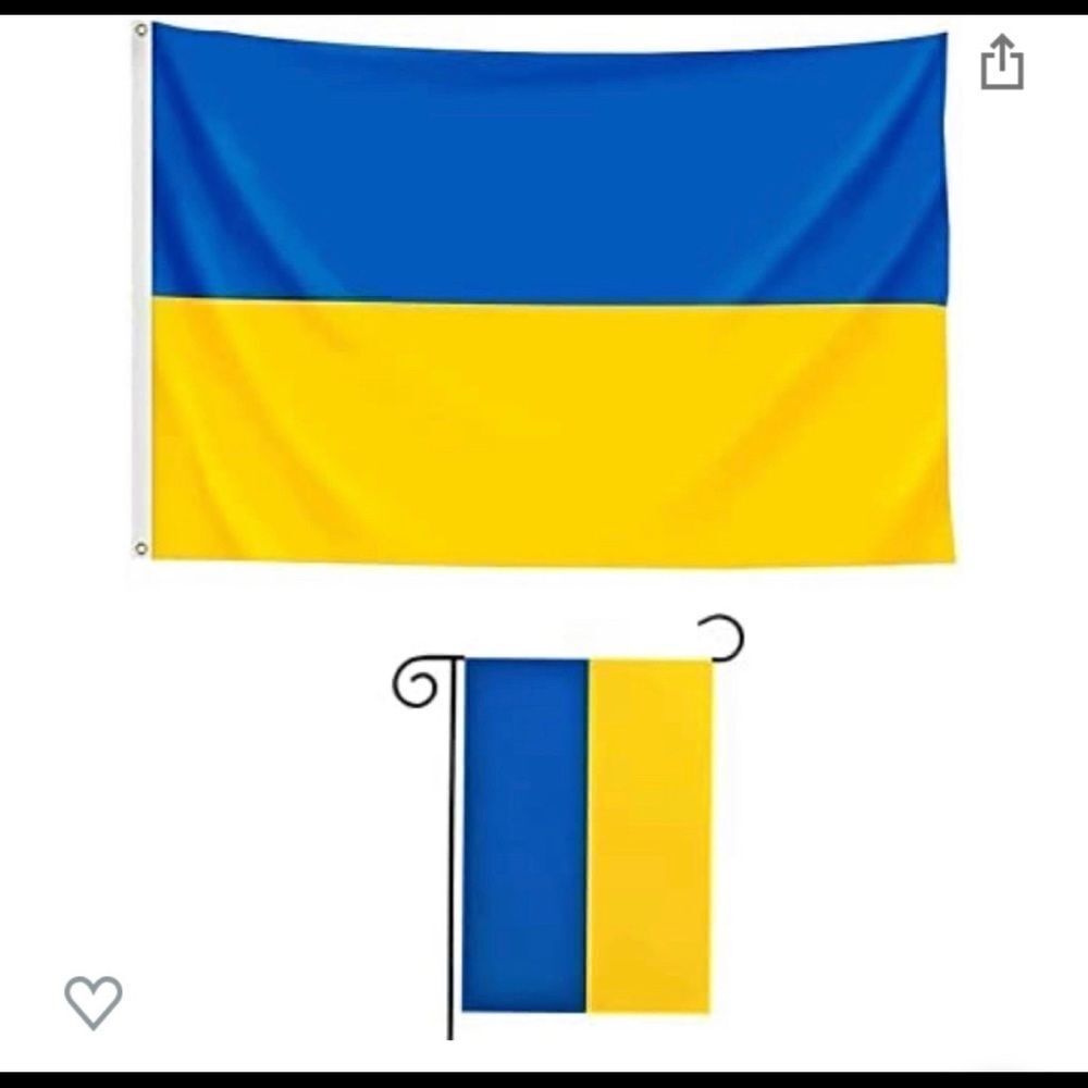 Ukrainian Flag 3x5 Ft Ukraine Garden Flag 12 x 18 inch Polyester Banner